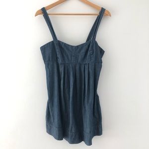 Twenty One Baby Doll Mini Denim Dress - Medium